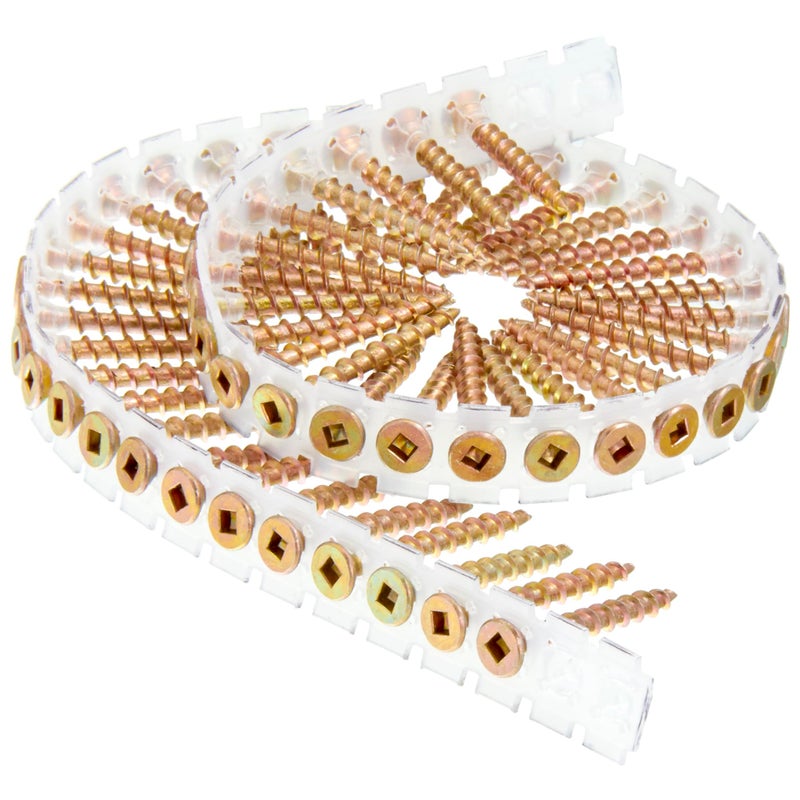 Senco 08F150Y DuraSpin #8 x 1-1/2-inch, Wood to Wood Collated Screw, 1,000 Ct. - Image 3